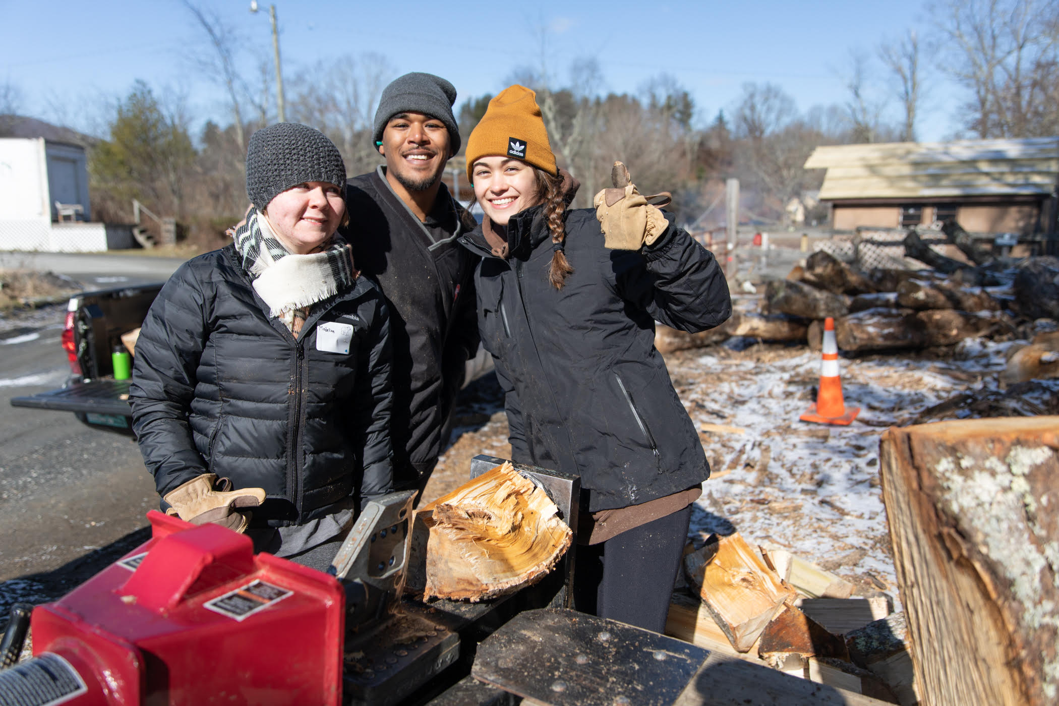 Student volunteers in MLK Challenge