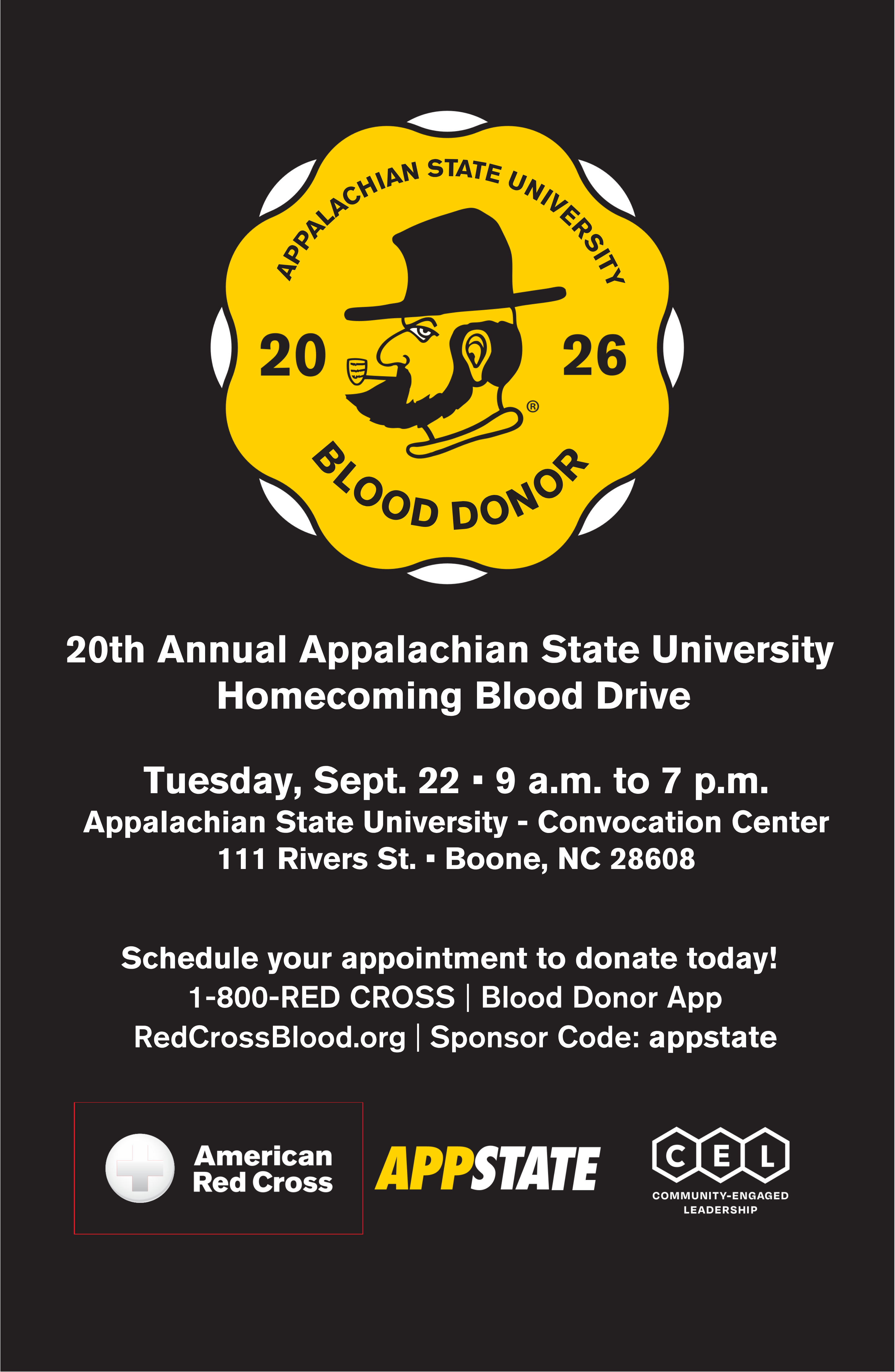 20th Annual Homecoming Blood Drive – TOMORROW!
